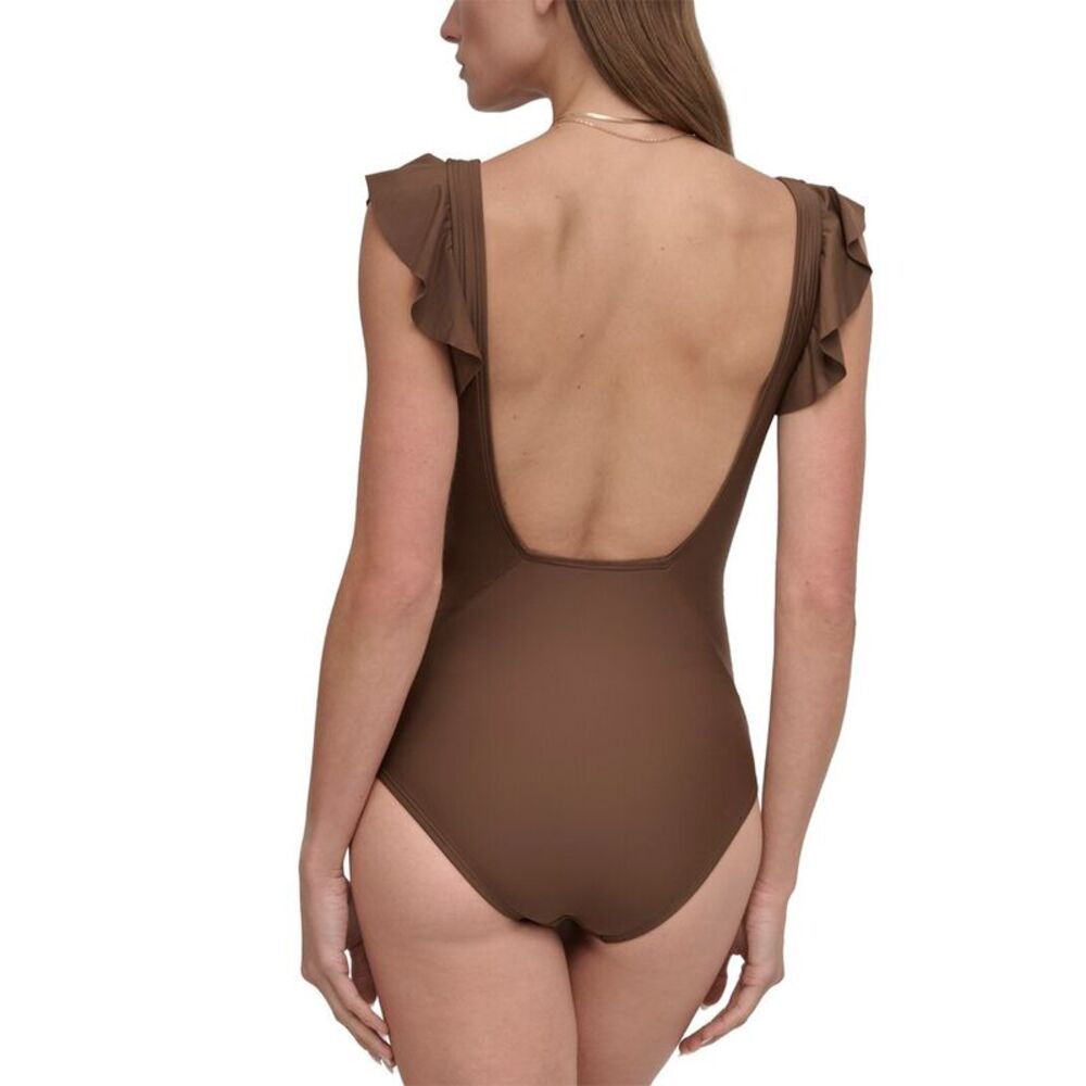 Dkny Womens  Swimsuit, Brown - Picture 2 of 3